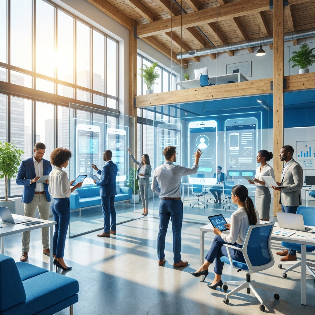 Modern IT Office Team